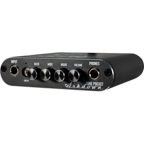 Ashdown Tone Pocket V2.0 Bass Headphone Amplifier, Black