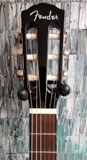Fender CN-140SCE Nylon Thinline Electro-Acoustic Classical, Black
