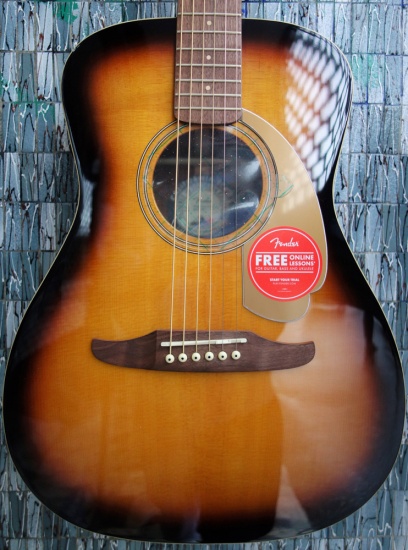 Fender Malibu Player Electro-Acoustic, Walnut Fingerboard, Sunburst