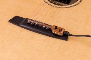 KNA SG-2 Portable Bridge Mounted Passive Piezo with Volume Control for Steel-String Acoustic Guitar