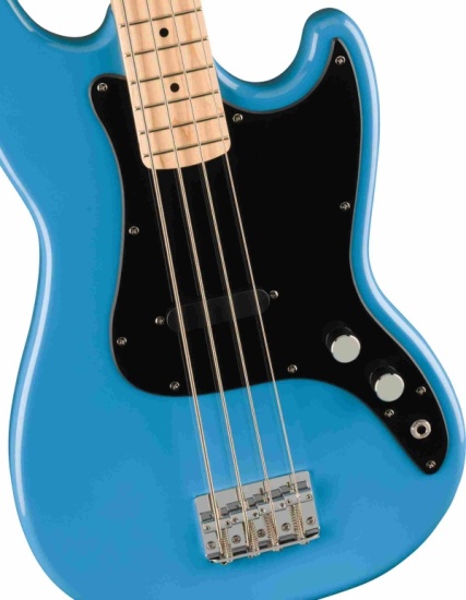 Squier FSR Sonic Bronco Bass, Maple Fingerboard, Black Pickguard, California Blue