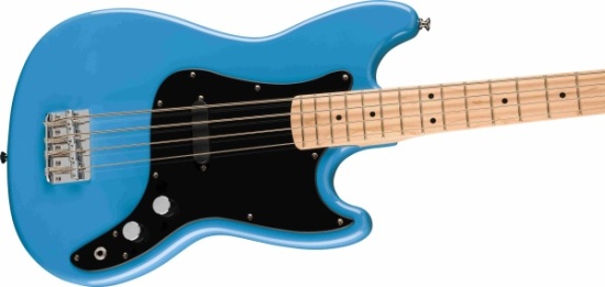 Squier FSR Sonic Bronco Bass, Maple Fingerboard, Black Pickguard, California Blue