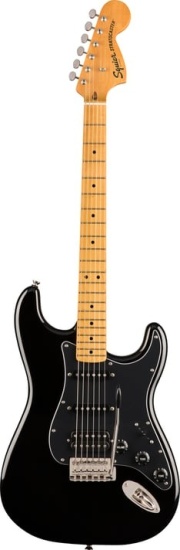 Squier Classic Vibe '70s Stratocaster HSS, Maple Fingerboard, Black