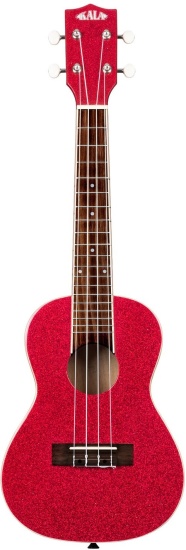 Kala Ritzy Red Sparkle Concert Ukulele