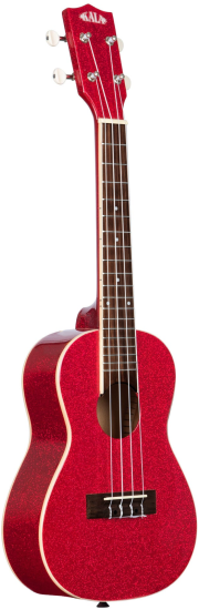 Kala Ritzy Red Sparkle Concert Ukulele