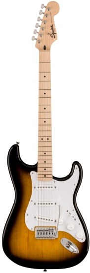 Squier Sonic Stratocaster, Maple Neck, 2 Colour Sunburst