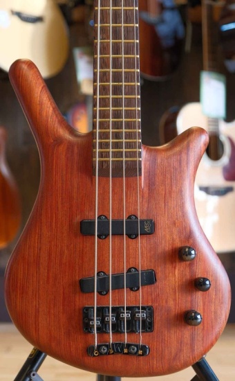 Warwick 1999 4-String Thumb Bass Made in Germany, Neck Through Ovangkol Body, Natural Satin (Pre-Owned)