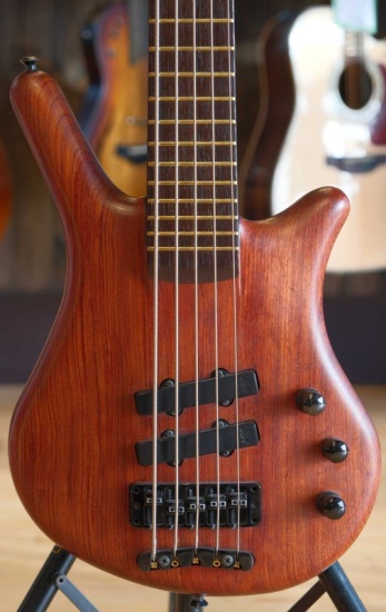 Warwick 1999 5-String Thumb Bass Made in Germany, Neck Through Ovangkol Body, Natural Satin (Pre-Owned)