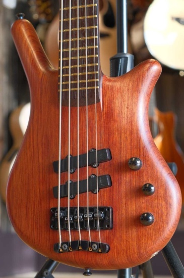 Warwick 1999 5-String Thumb Bass Made in Germany, Neck Through Ovangkol Body, Natural Satin (Pre-Owned)