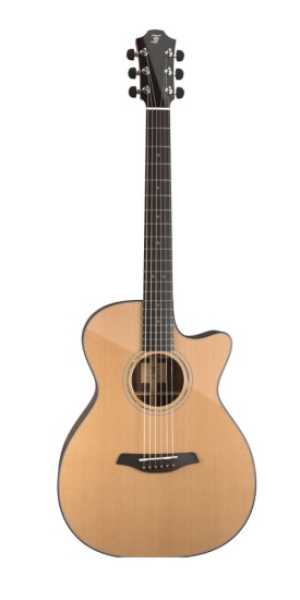 Furch Yellow OMc-CR Red Cedar/Indian Rosewood OM Cutaway Acoustic Guitar c/w Factory fitted LR Baggs Element Under Saddle Pickup system with volume and tone control