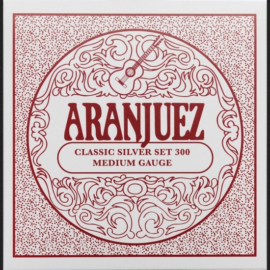 Aranjuez Classical Guitar Strings Silver Set 300 Medium Gauge