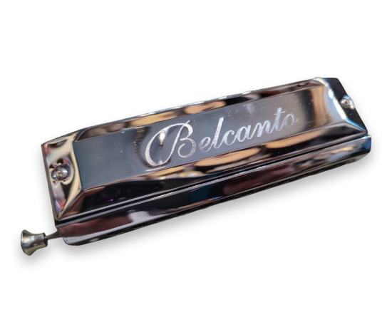Belcanto 12 Hole Chromatic Harmonica with Hard Case