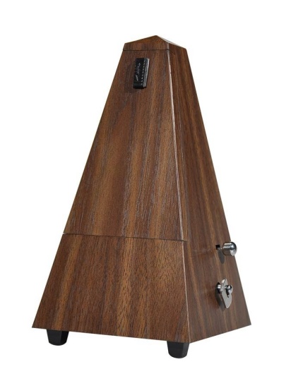 Boston Mechanical Metronome with Bell, Wood Grain Effect