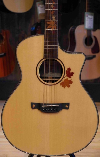 Crafter Anniversary Series AL G-1000CE Electro-Acoustic Grand Auditorium Cutaway, Autumn Leaves