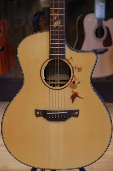 Crafter Anniversary Series TB G-1000CE Electro-Acoustic Grand Auditorium Cutaway, Twin Birds