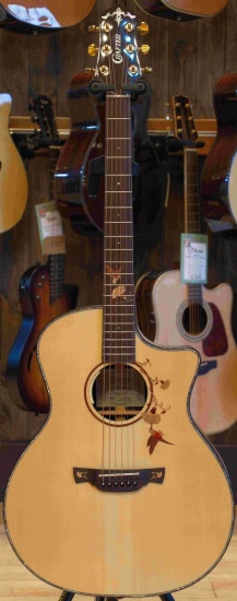 Crafter Anniversary Series TB G-1000CE Electro-Acoustic Grand Auditorium Cutaway, Twin Birds