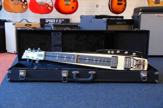 Duesenberg Fairytale Lapsteel Split/King, Black and Ivory