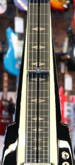 Duesenberg Fairytale Lapsteel Split/King, Black and Ivory