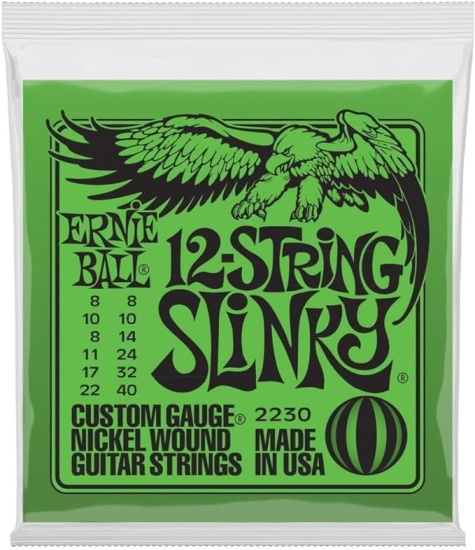 Ernie Ball 12-String Slinky Electric Guitar Strings 8-40