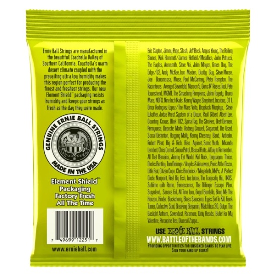 Ernie Ball Regular Slinky Classic Rock n Roll Pure Nickel Wrap Electric Guitar Strings, 10-46