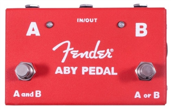 Fender 2-Switch ABY Foot Pedal, Red