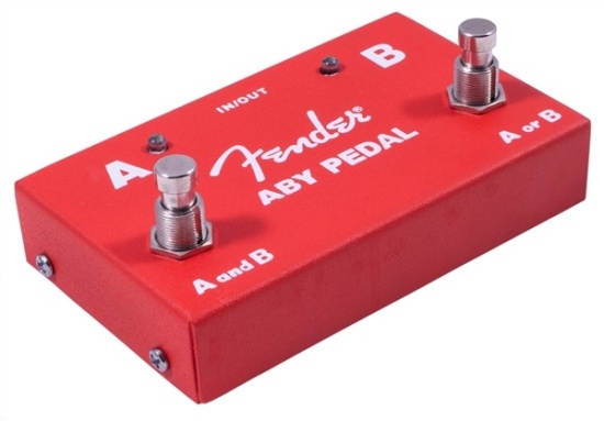 Fender 2-Switch ABY Foot Pedal, Red