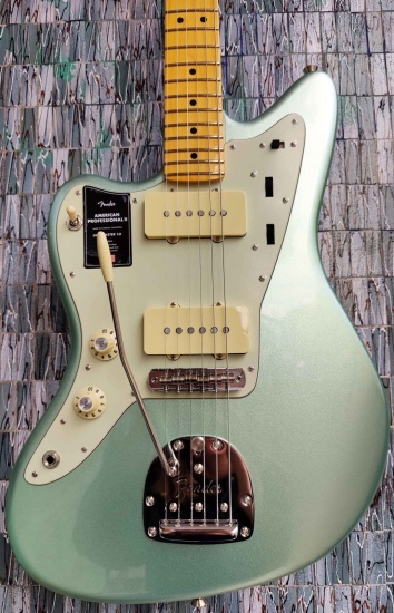 Fender American Professional II Jazzmaster Left-Hand, Maple Fingerboard, Mystic Surf Green