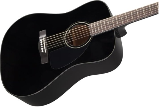 Fender CD-60 Dreadnought V3 DS, Walnut Fingerboard, Black with Hard Case