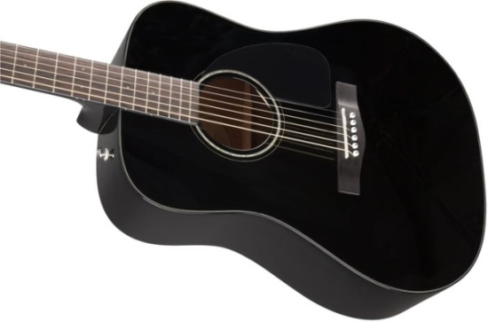 Fender CD-60 Dreadnought V3 DS, Walnut Fingerboard, Black with Hard Case