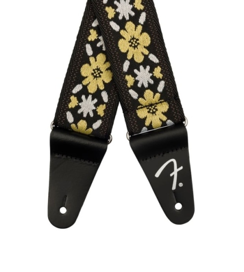 Fender Pasadena Woven Strap, Yellow Clover, 2''