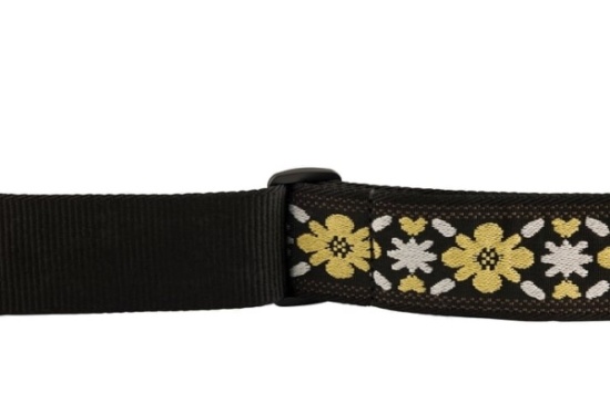 Fender Pasadena Woven Strap, Yellow Clover, 2''