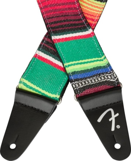 Fender Serape Strap, Green Multi, 2''