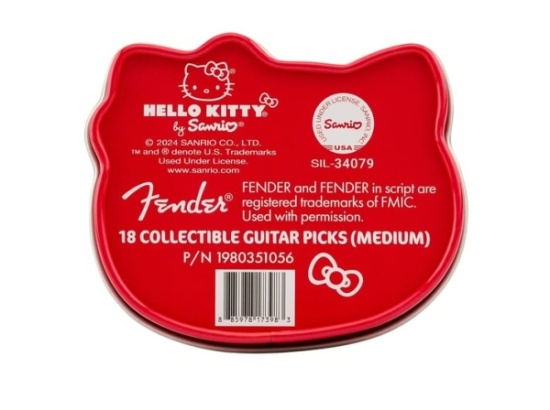 Fender X Hello Kitty 18 Pack Pick Tin, Medium