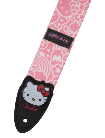 Fender X Hello Kitty Pink Poly Strap, 2''