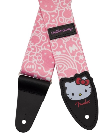 Fender X Hello Kitty Pink Poly Strap, 2''