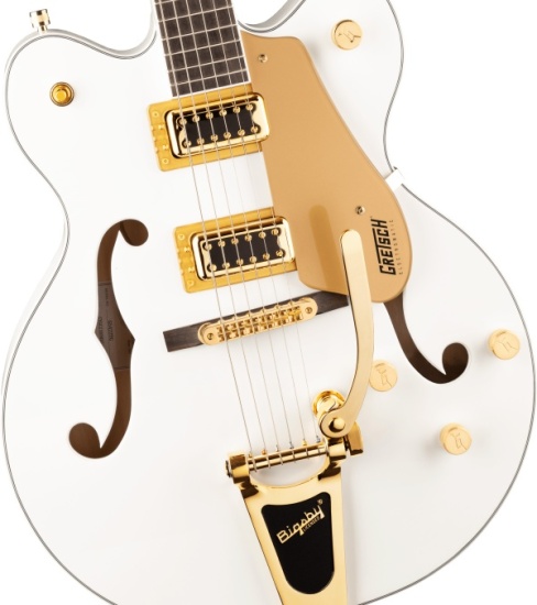 Gretsch G5422TG Electromatic Classic Hollow Body Double-Cut with Bigsby and Gold Hardware, Snowcrest White