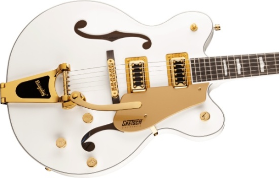 Gretsch G5422TG Electromatic Classic Hollow Body Double-Cut with Bigsby and Gold Hardware, Snowcrest White