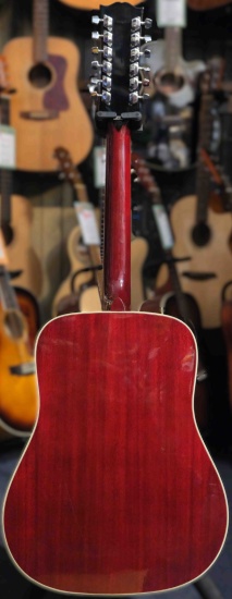 Ibanez Mid 70's 684-12 Concord Series Singing Bird 12-String Acoustic Dreadnought, Cherry Sunburst (Pre-Owned)