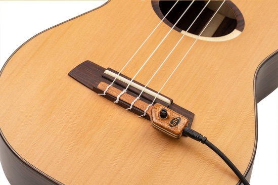 KNA UK-2 Portable Bridge Mounted Passive Piezo Pickup with Volume Control for Ukulele