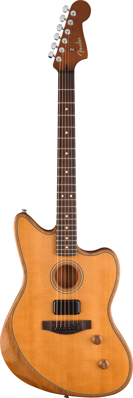 Fender Acoustasonic Standard Jazzmaster, Aged Natural