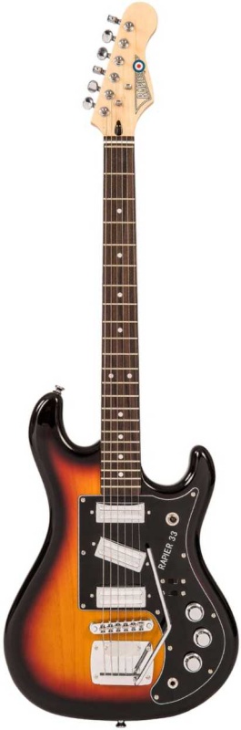 Rapier 33 Electric Guitar, 3 Tone Sunburst