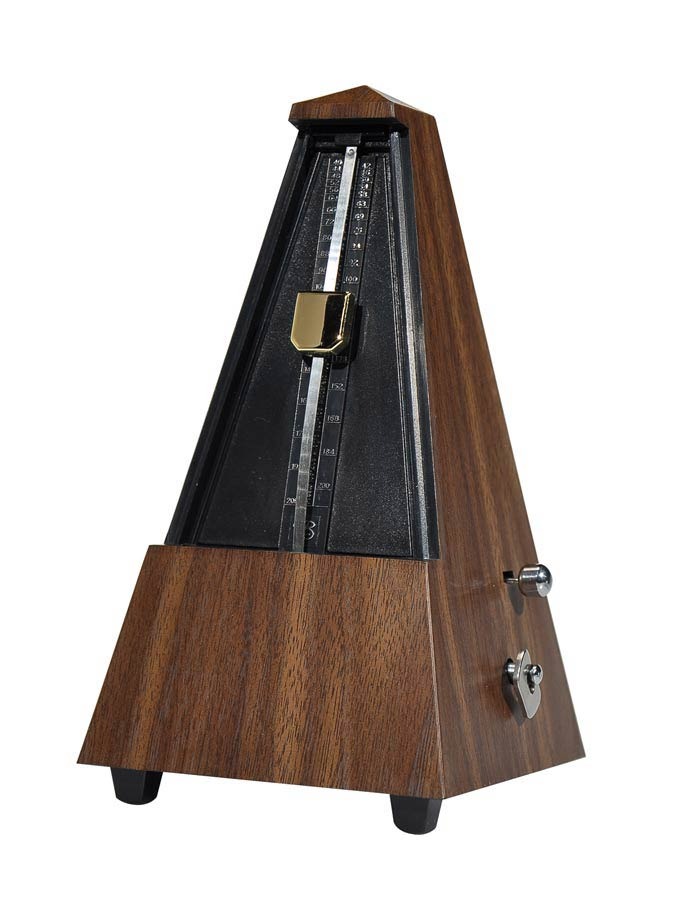 Boston Mechanical Metronome with Bell, Wood Grain Effect