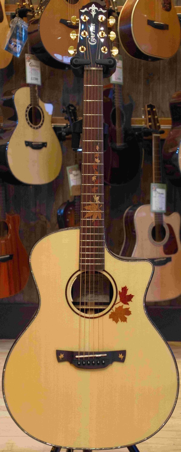 Crafter Anniversary Series AL G-1000CE Electro-Acoustic Grand Auditorium Cutaway, Autumn Leaves