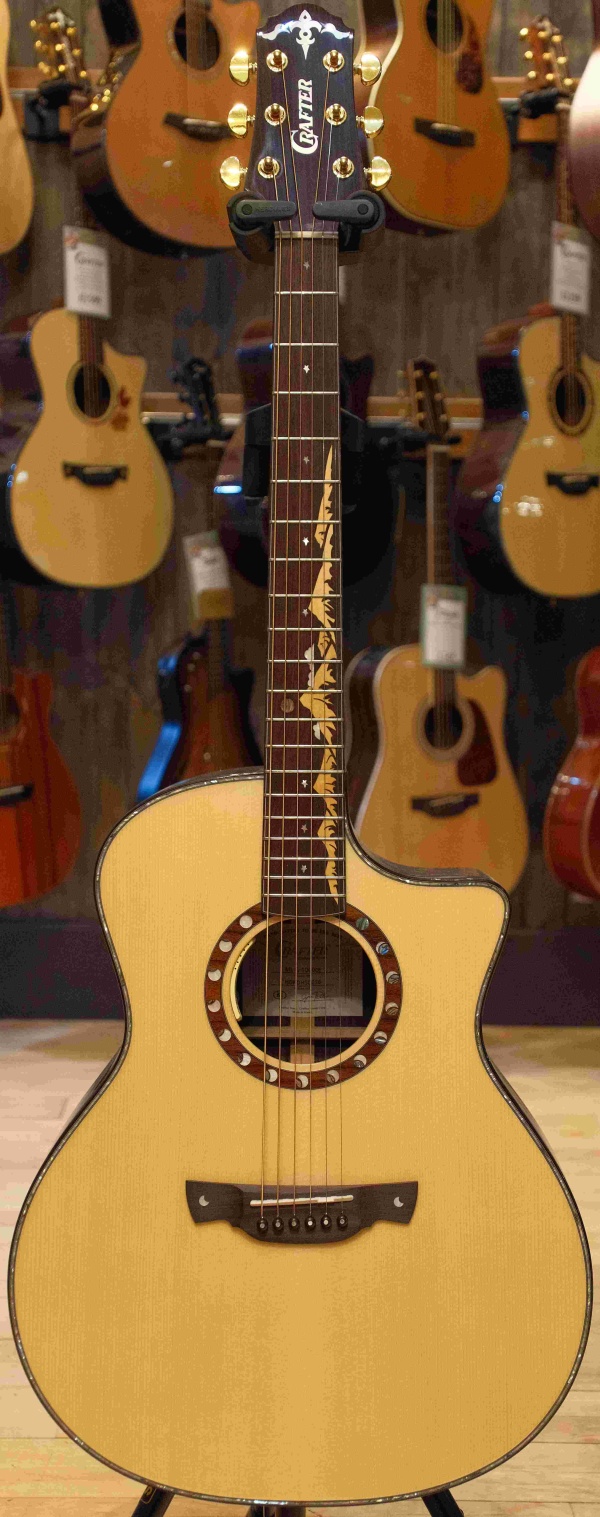 Crafter Anniversary Series ML G-1000CE Electro-Acoustic Grand Auditorium Cutaway, Moonlight