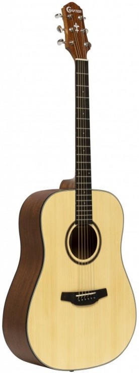 Crafter Silver Series HD-100 Dreadnought Acoustic, Open Pore Natural