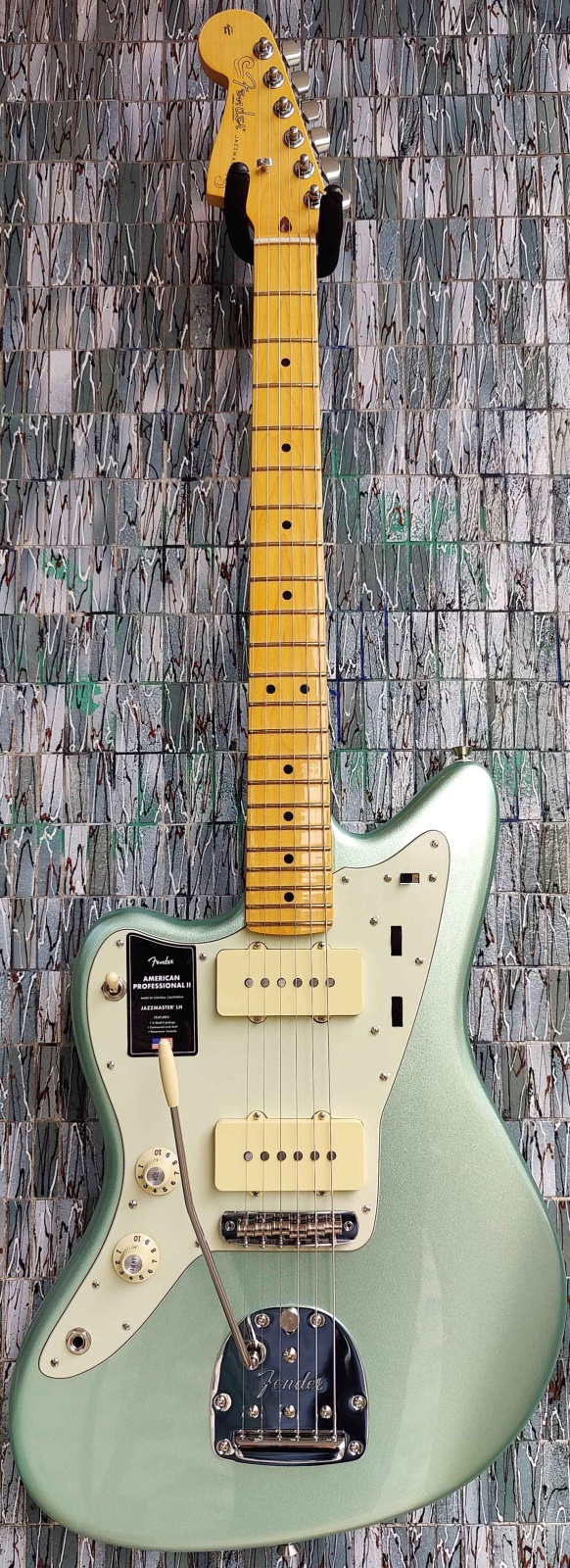 Fender American Professional II Jazzmaster Left-Hand, Maple Fingerboard, Mystic Surf Green