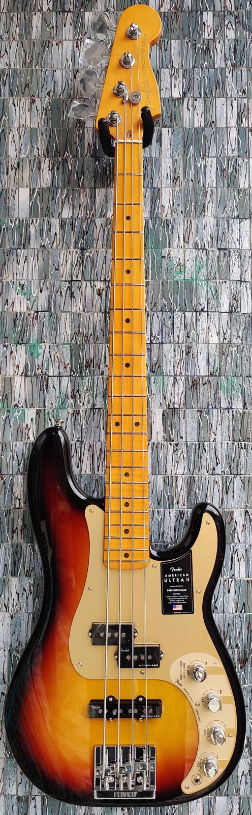 Fender American Ultra II Precision Bass, Maple Fingerboard, Ultraburst