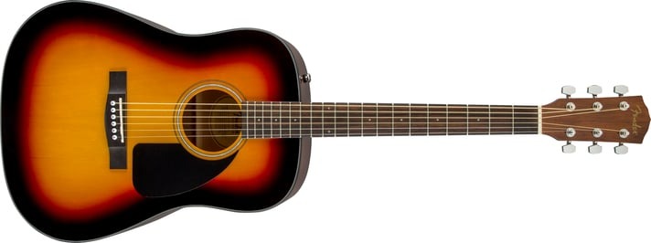 Fender CD-60 Dreadnought V3 DS, Walnut Fingerboard, Sunburst with Hard Case