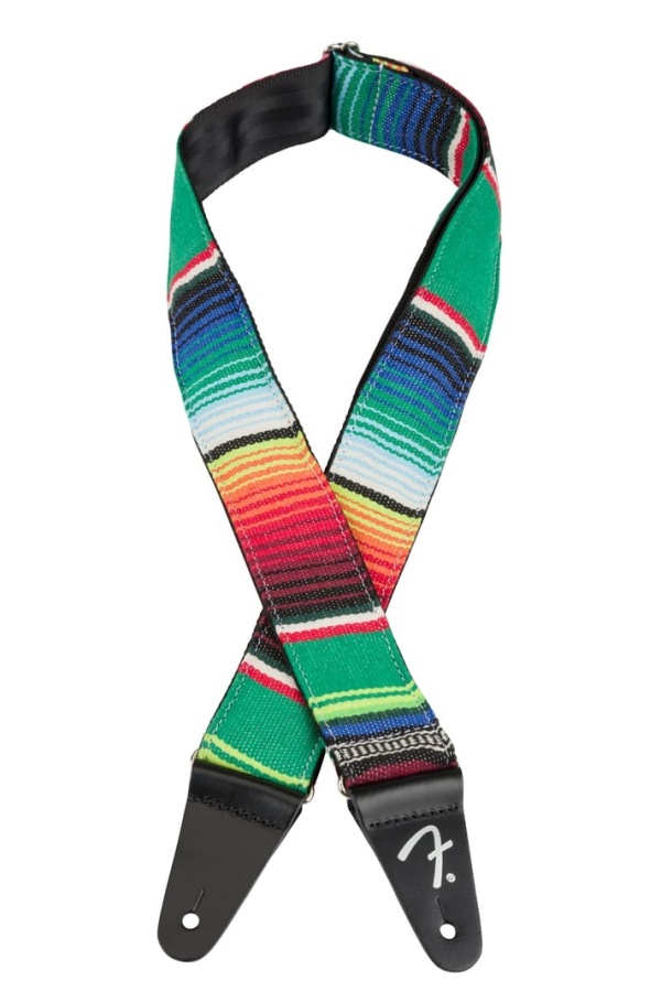 Fender Serape Strap, Green Multi, 2''