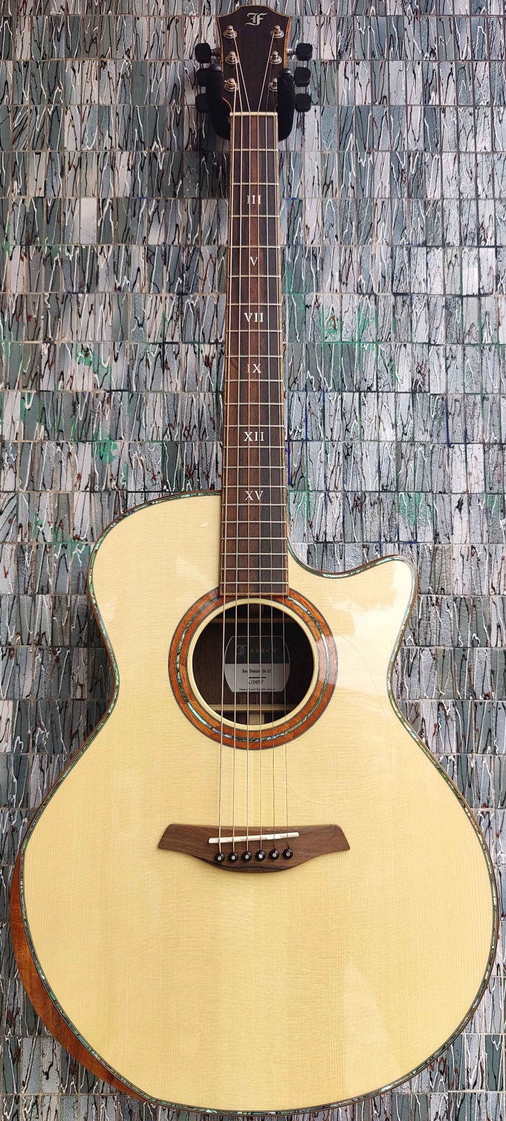 Furch Red Deluxe Gc-Ll Alpine Spruce/Malaysian Blackwood Grand Auditorium Cutaway with Duo Bevel